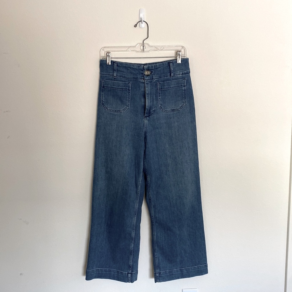 PILCRO The Skipper Cropped Wide-Leg Jeans